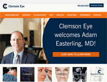 Tablet Screenshot of clemsoneye.com